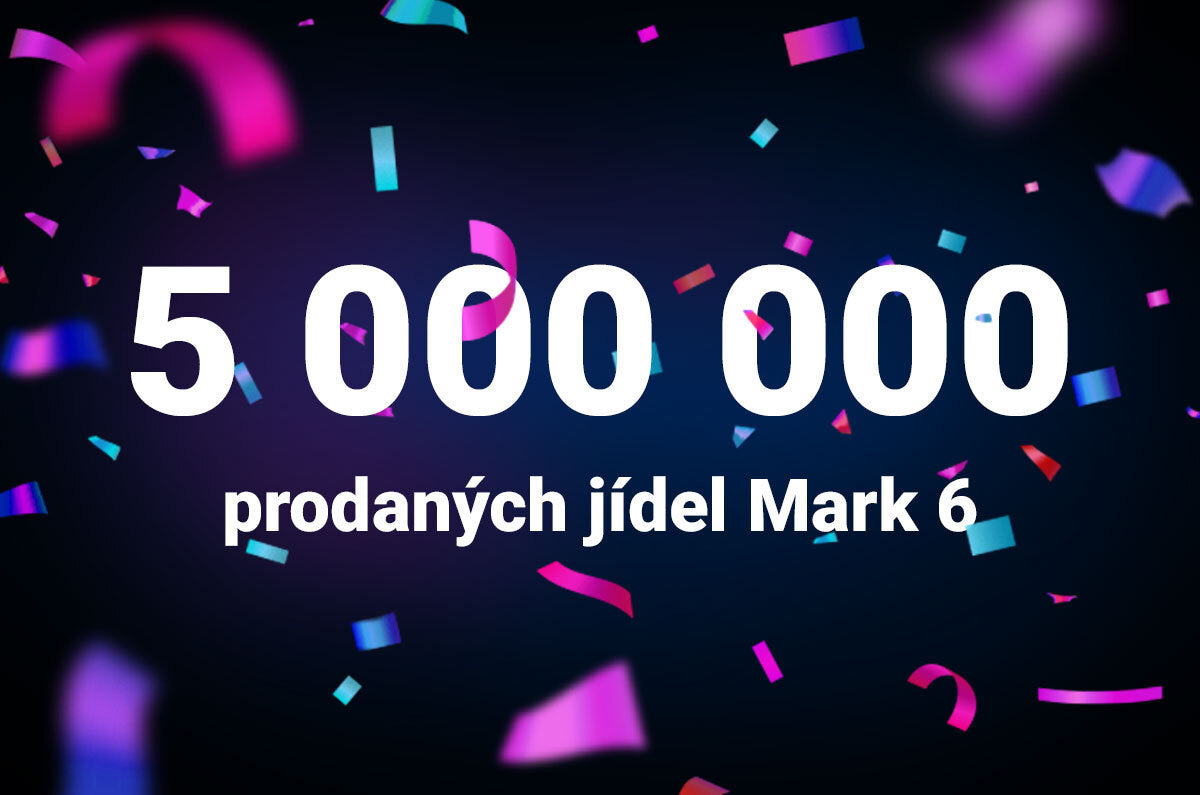 5 milionů prodaných jídel receptury Mark 6. Vyzvedni si svůj Taster Pack zdarma jako dárek!