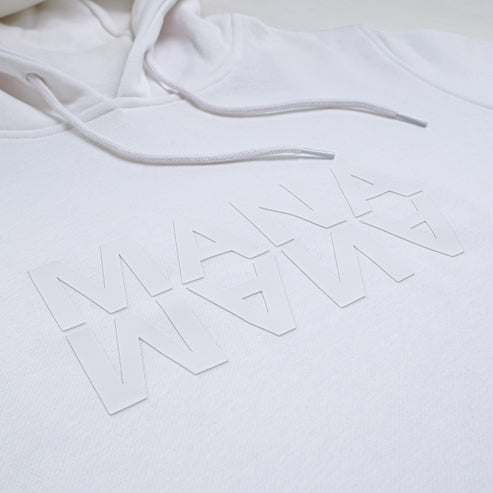 Men's 3D Logo Hoodie White